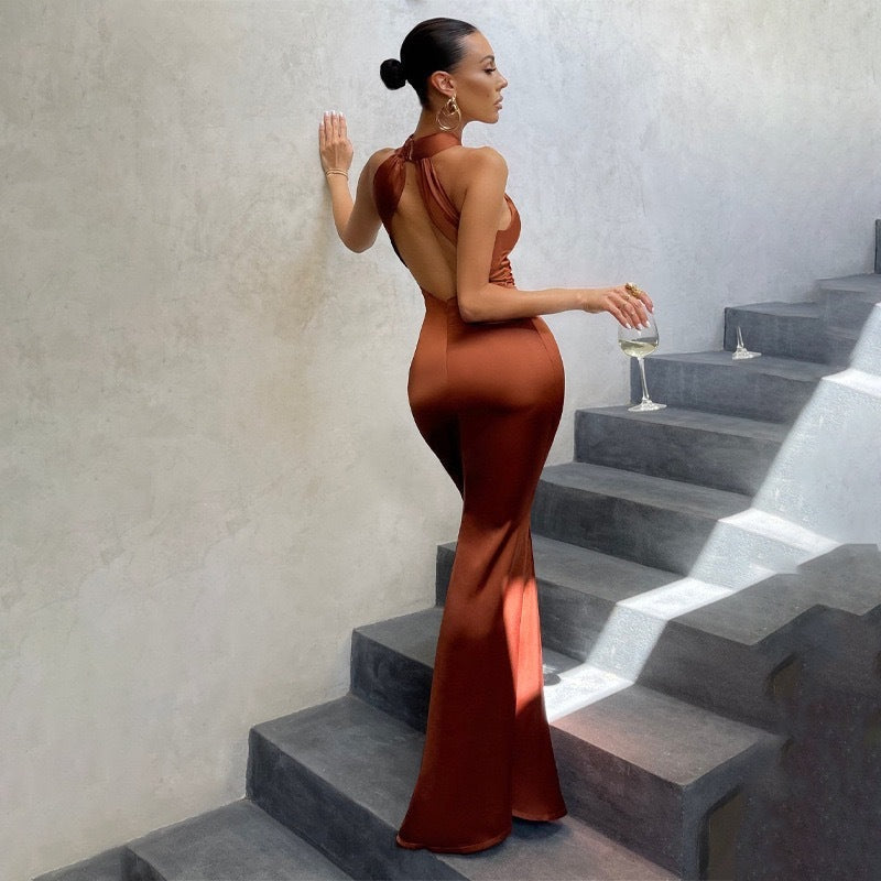 Marina | Vestido de mujer con corte sirena y espalda abierta