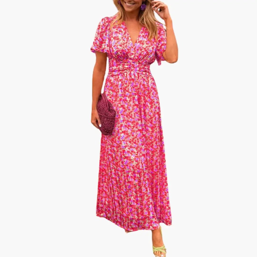 Antonia | Vestido maxi para mujer cruzado con cuello en V