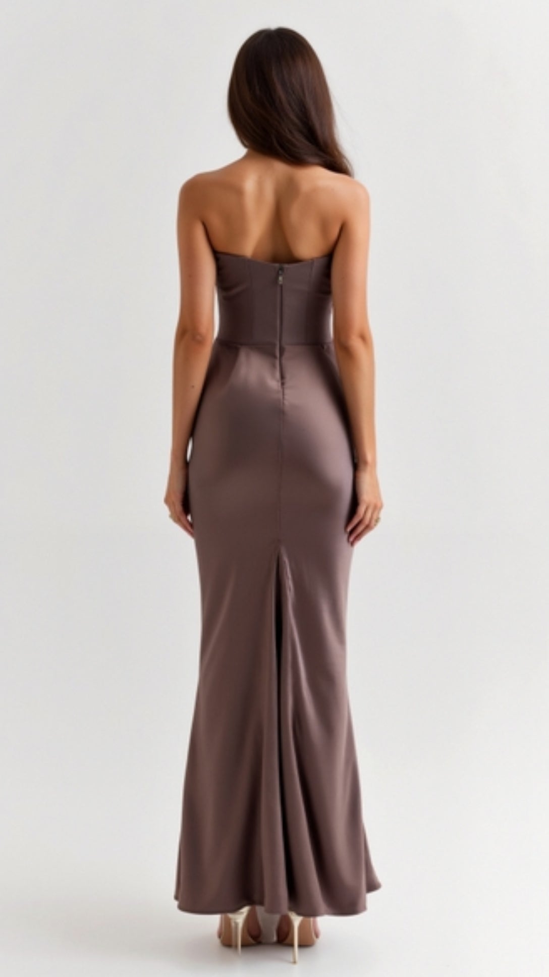 Florena | Vestido maxi de boda con silueta columna elegante para mujer