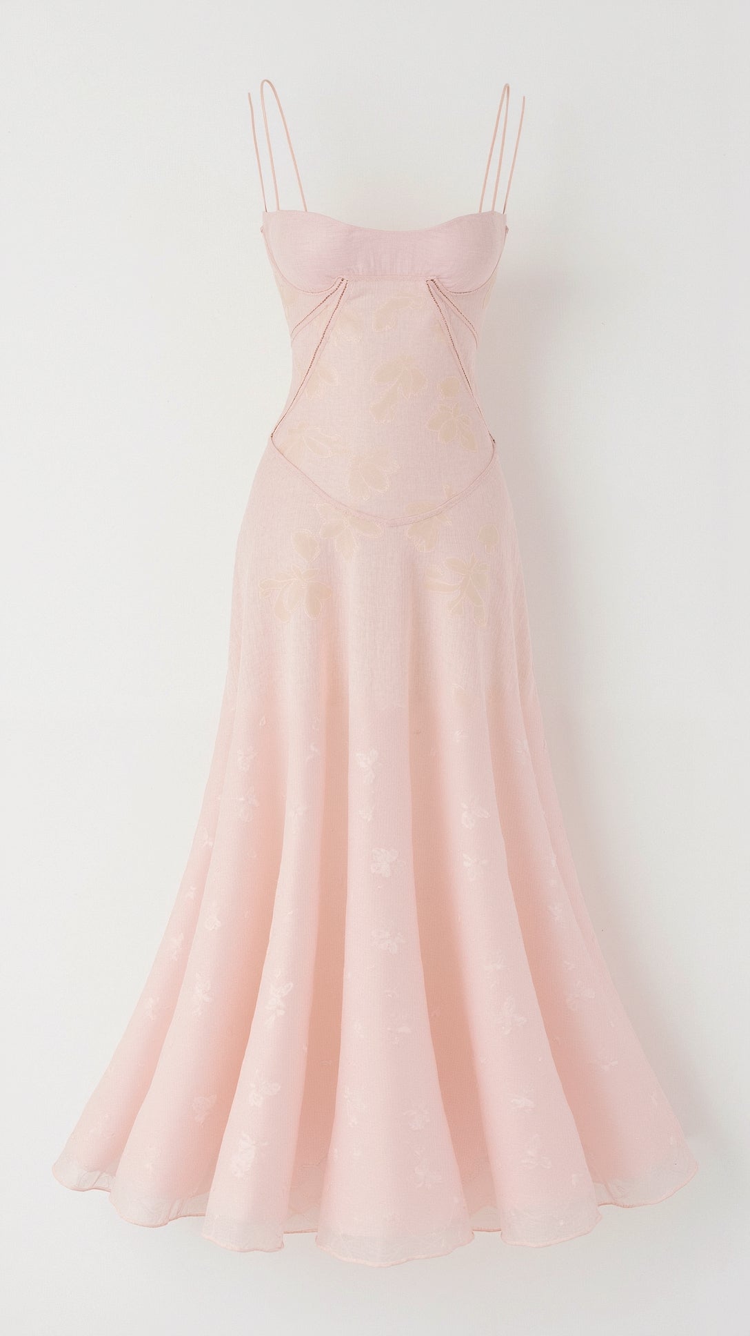 Pavia | Vestido maxi de boda con tirantes finos y diseño fluido para mujer