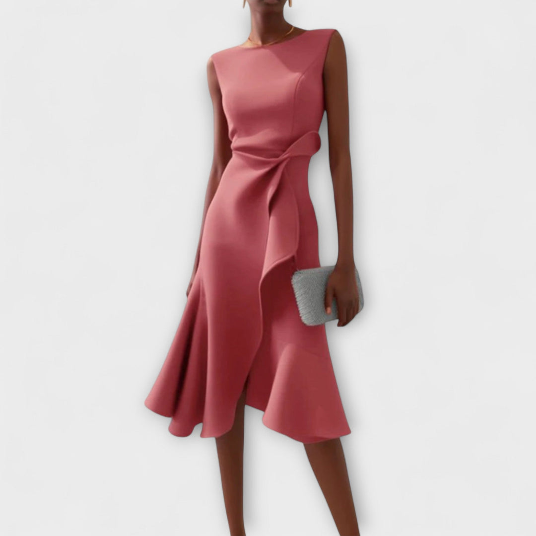 Marta | Vestido midi de verano para mujer sin mangas