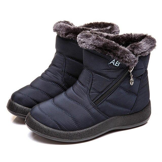 Botas de invierno impermeables cálidas y forradas para días fríos