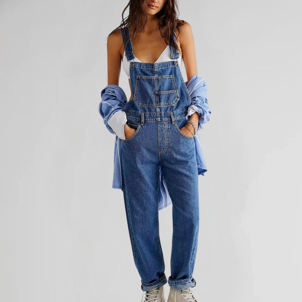 Zahara | Peto holgado para mujer con tirantes y bolsillos | Casual