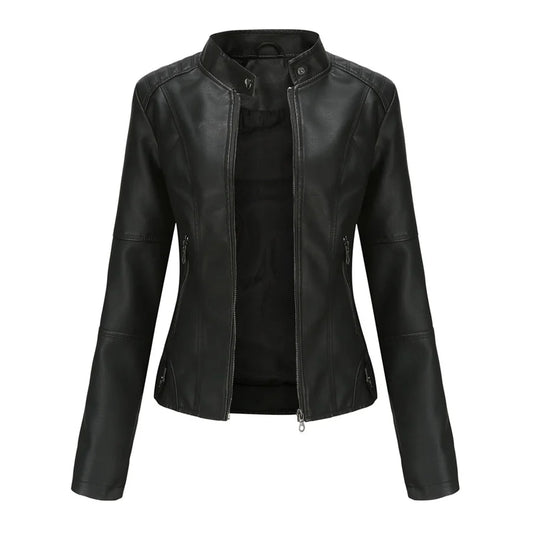 Chaqueta de cuero a medida con forma y estilo estructurado