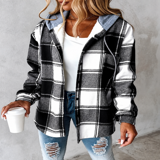 Chaqueta de invierno para mujer con capucha, cálida, cómoda y estilosa para exteriores