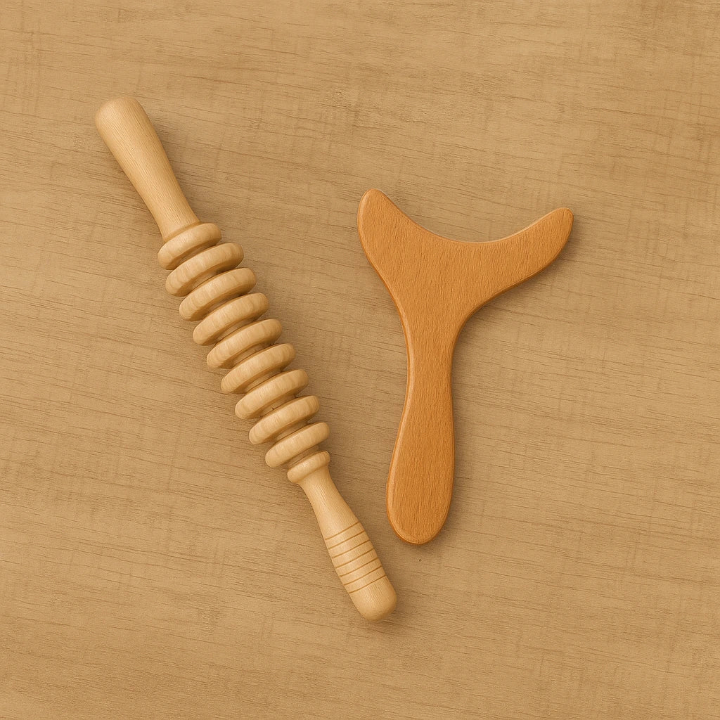 Wood Therapy Roller – Lymphatic Massage & Body Care - Aveneli