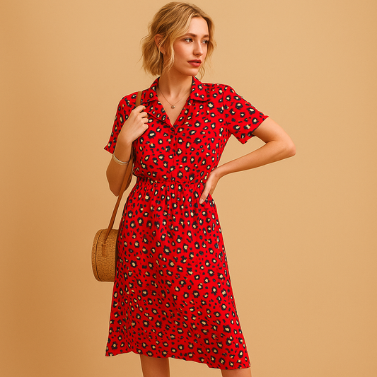 Sira | Vestido midi de verano con lunares