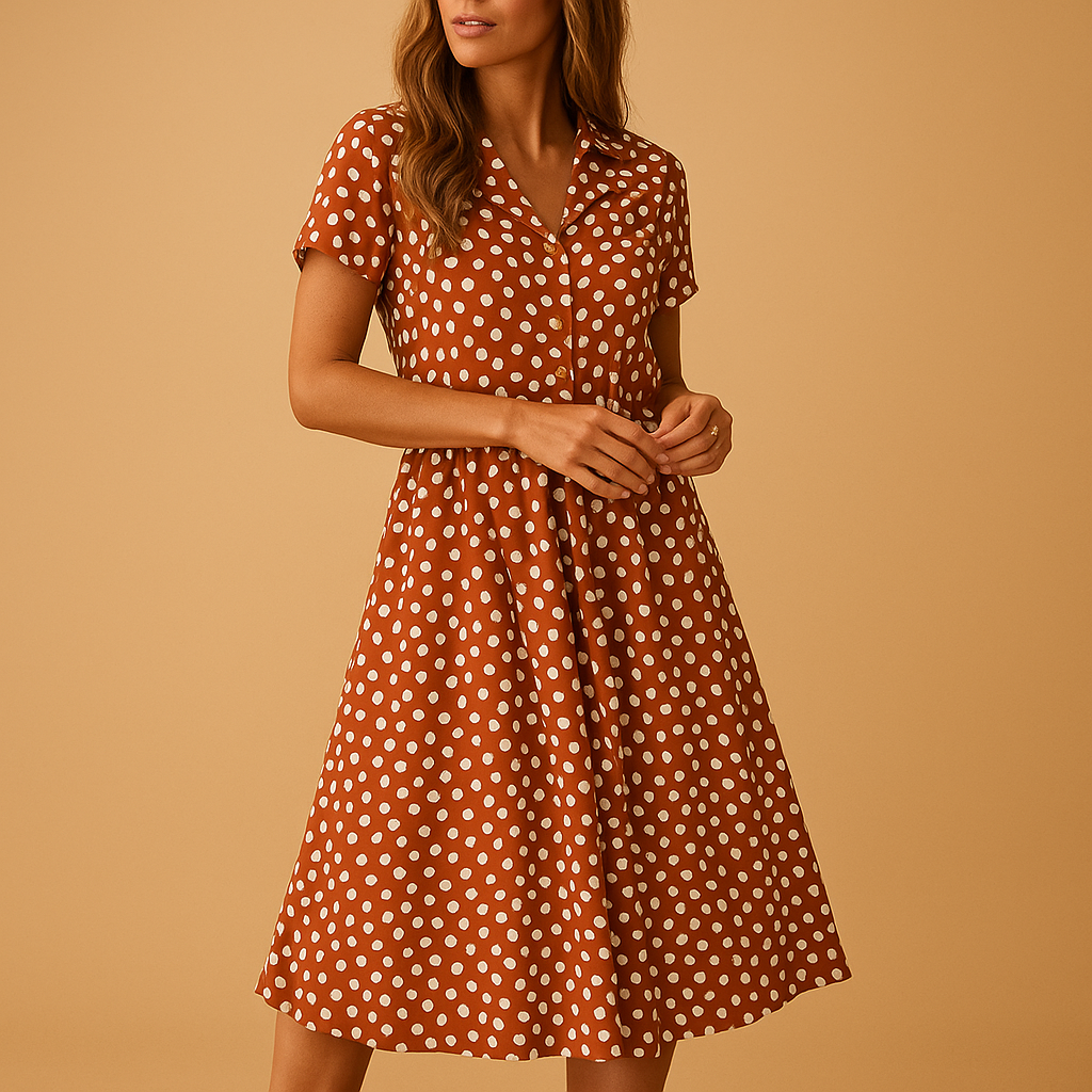 Sira | Vestido midi de verano con lunares