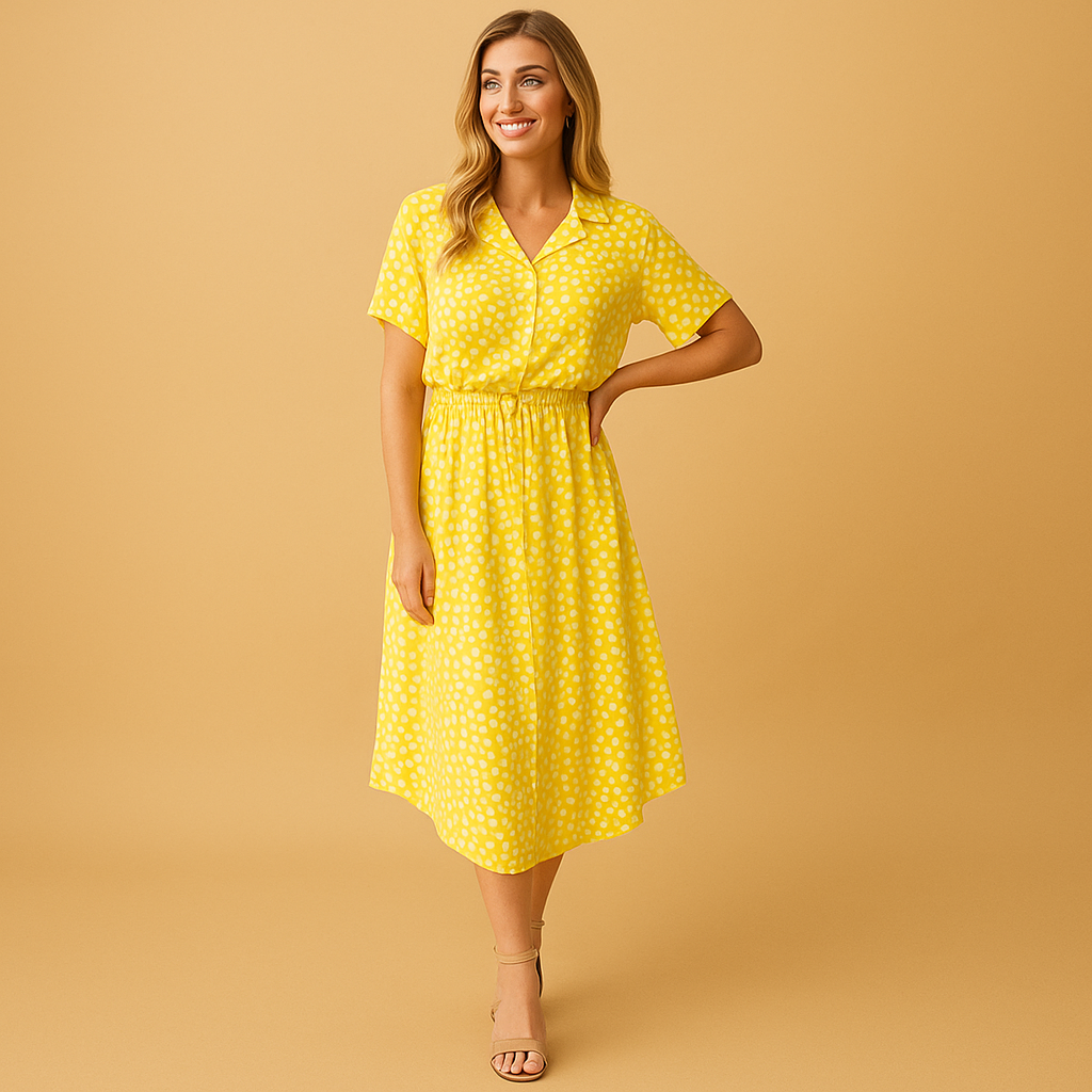 Sira | Vestido midi de verano con lunares