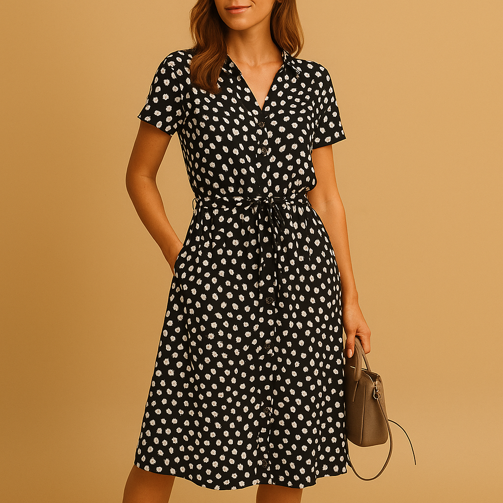 Sira | Vestido midi de verano con lunares