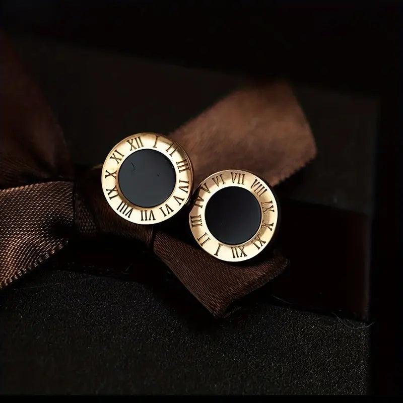 Roma Noire™ Earrings – Classic Power, Modern Glow - Aveneli