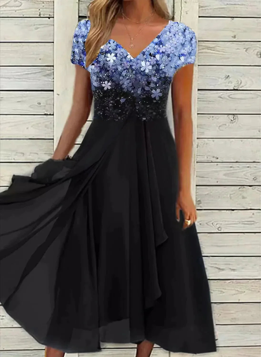Ximara | Vestido largo con estampado floral | Maxi