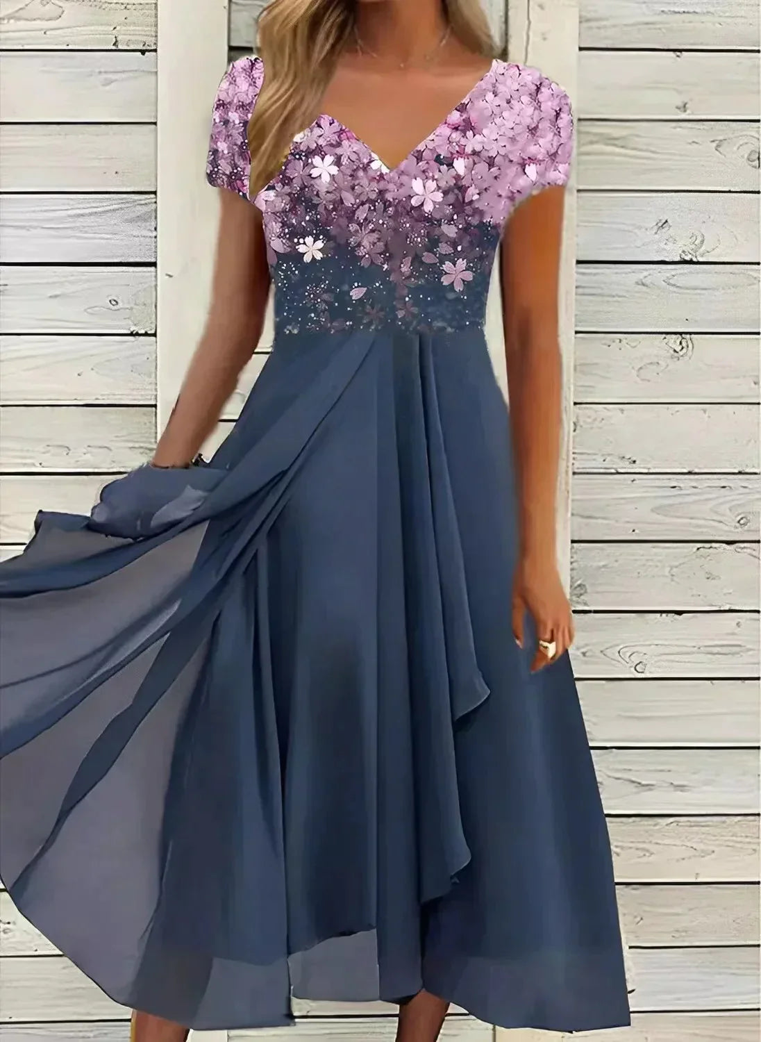 Ximara | Vestido largo con estampado floral | Maxi
