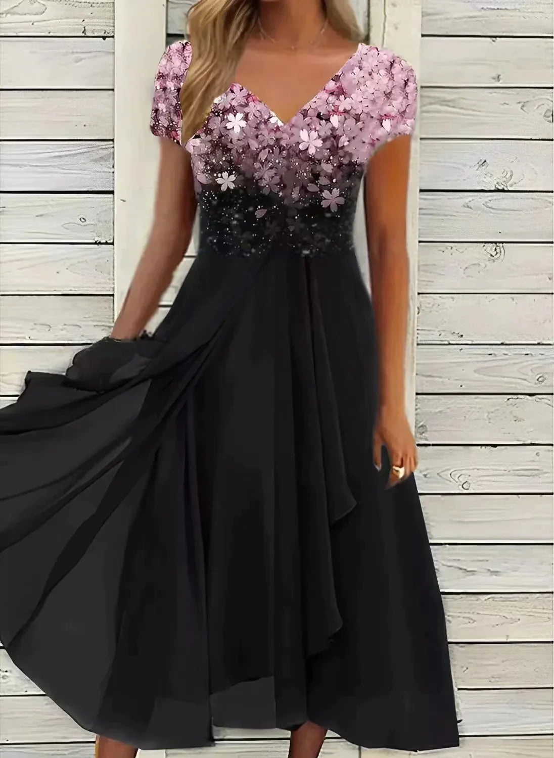 Ximara | Vestido largo con estampado floral | Maxi