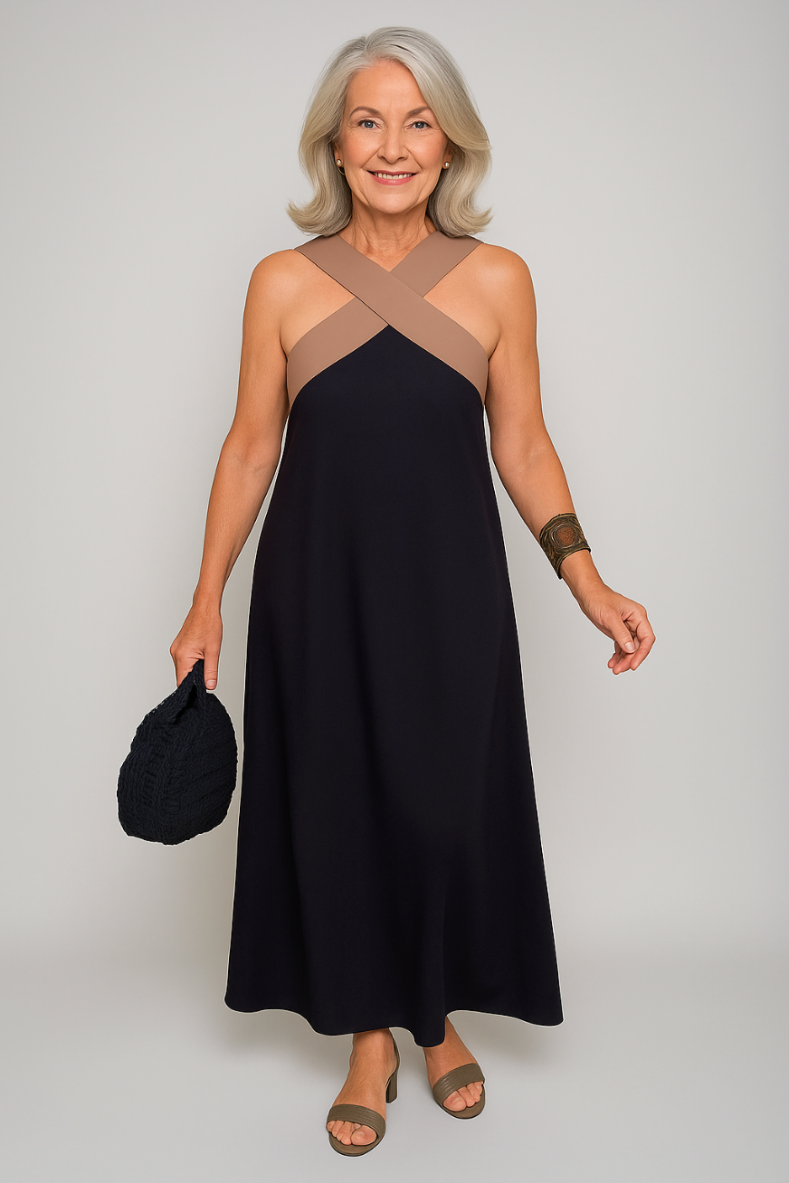 Fabiola | Vestido maxi elegante para mujer de verano