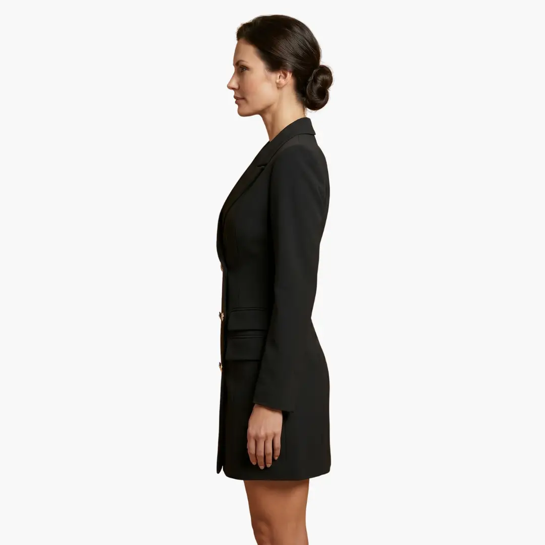 Inés | Vestido blazer para mujer con solapas y doble botonadura