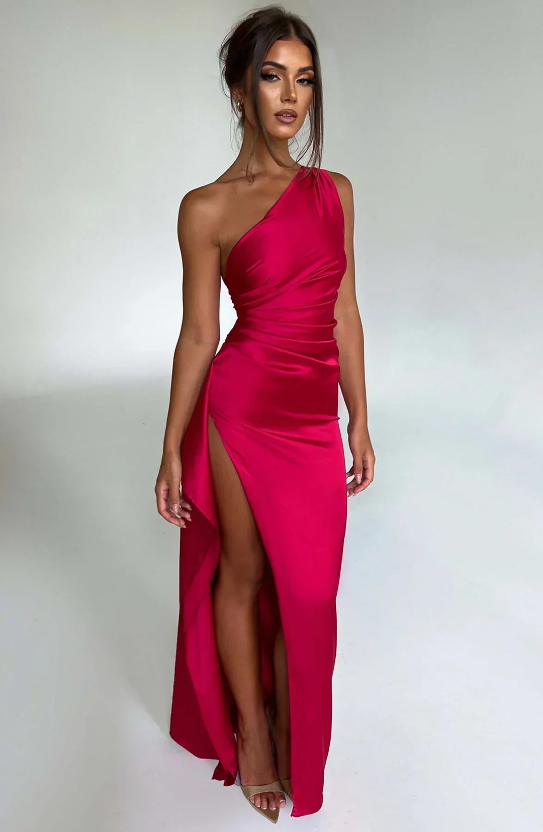 Zinnia | Vestido largo de noche para mujer con diseño asimétrico