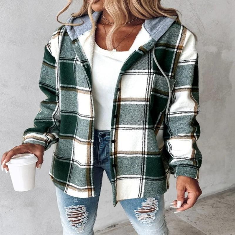 Chaqueta de invierno para mujer con capucha, cálida, cómoda y estilosa para exteriores