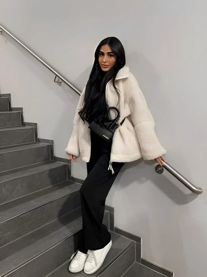Chaqueta Teddy para Calidez con Estilo en Clima Frío