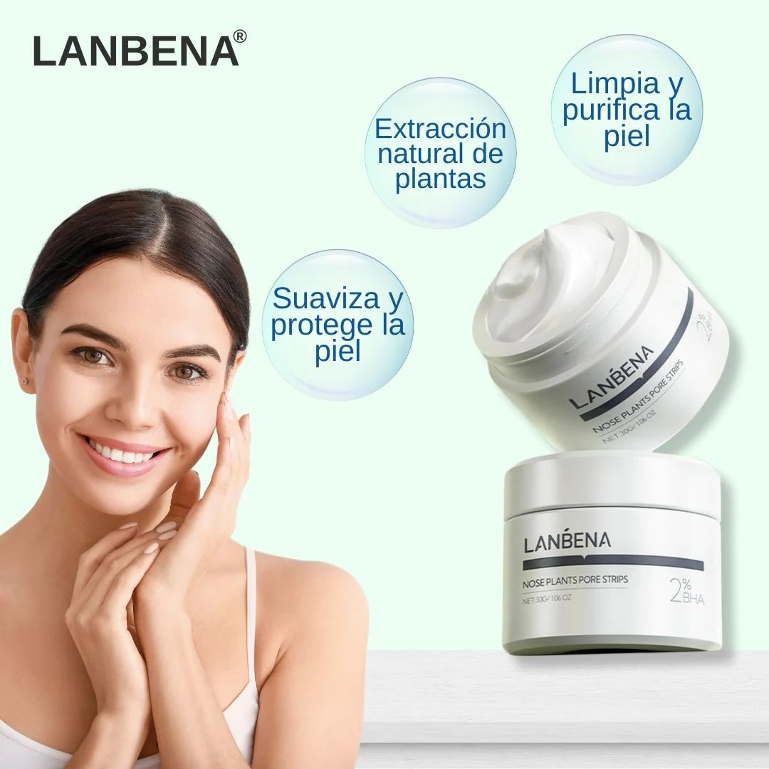 BlackOut Lanbena | Kit Eliminador de Puntos Negros - Crema + Tiras (60 pcs)