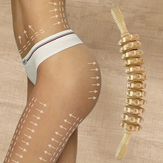 Wood Therapy Roller – Lymphatic Massage & Body Care - Aveneli